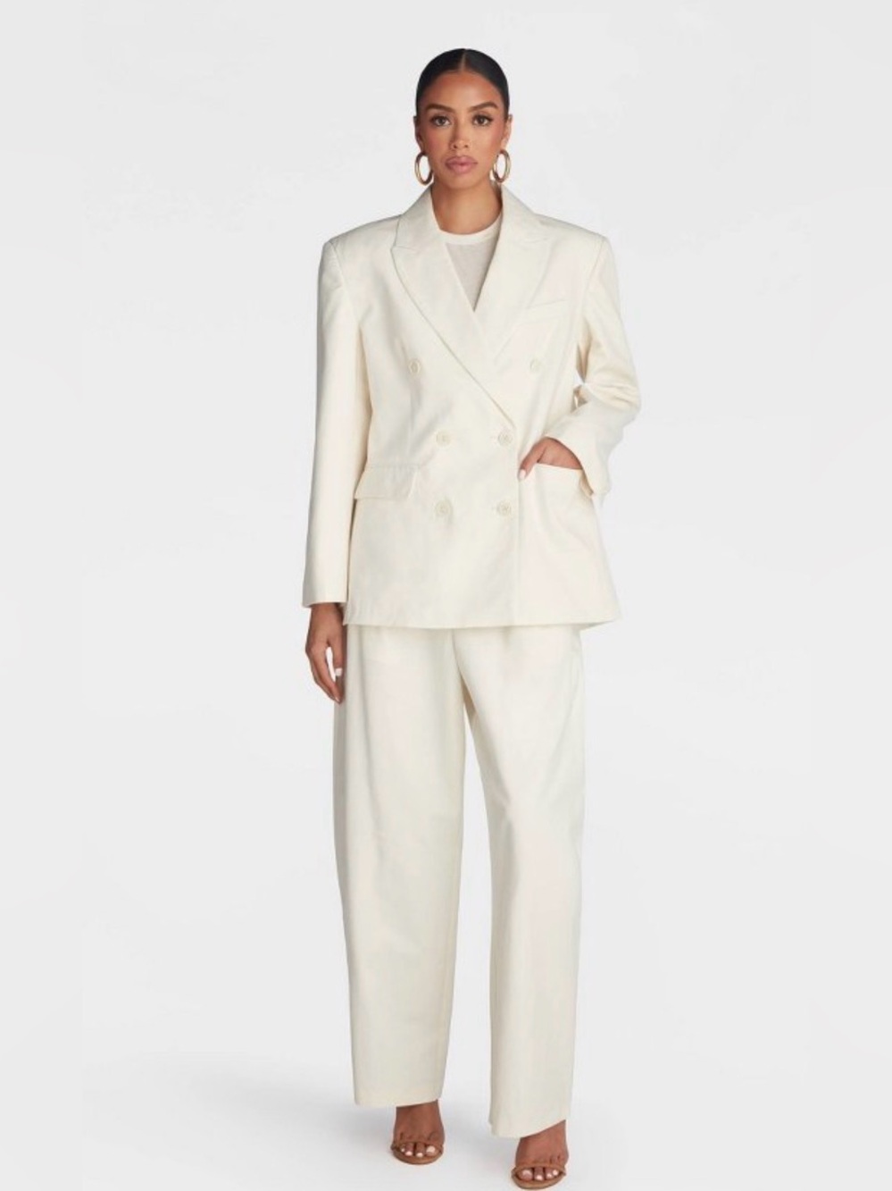 KBB KAHLANA Women’s ‘The David Blazer’  - Cream